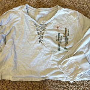 Wrangler long sleeve CROP top